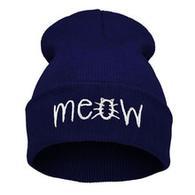 Winter Hat Crochet Outfits MEOW Beanie Hat And Snapback Bonnets En Laine #2457