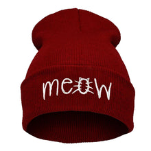 Winter Hat Crochet Outfits MEOW Beanie Hat And Snapback Bonnets En Laine #2457