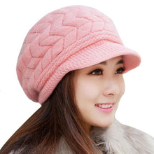 Winter Hats For Women Knitted Winter Hats Soft Rabbit Velvet Warm Hats Gorros Mujer Invierno#112