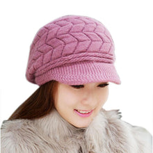 Winter Hats For Women Knitted Winter Hats Soft Rabbit Velvet Warm Hats Gorros Mujer Invierno#112