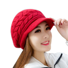 Winter Hats For Women Knitted Winter Hats Soft Rabbit Velvet Warm Hats Gorros Mujer Invierno#112