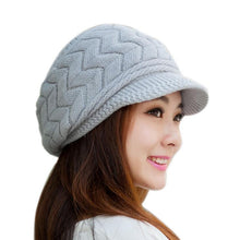 Winter Hats For Women Knitted Winter Hats Soft Rabbit Velvet Warm Hats Gorros Mujer Invierno#112
