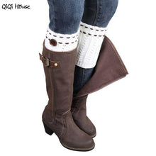 Winter Knitted Boot Socks Warm Leg Women Outwear Socks Kawaii Socks Solid Japanese Wonter Socks Calze Donna#A127