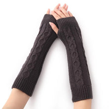 Winter Spring 2016 Women's Knitted Long Gloves Solid Soft Warm Elbow Length Fashion Gloves For Female Women Fingerless Mittens
