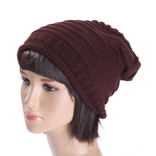 Winter Warm Knitting Wool Women Crochet Simple Desgin Outdoors Solid Elastic Beanies Female Hats Women #1129