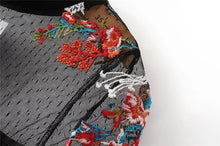Woherb Floral Embroidery Chiffon Blouses New 2017 Fashion Patchwork Lace Tulle Blouse Ladies Blusas Women Tops Plus Size 72762