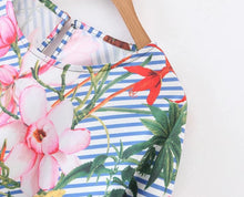 Woherb Summer Spring Bohemia Style Print Blouses New 2017 Fashion Blue Striped Blouse Ladies Blusas Women Tops Plus Size 72759