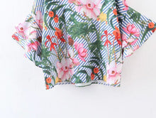 Woherb Summer Spring Bohemia Style Print Blouses New 2017 Fashion Blue Striped Blouse Ladies Blusas Women Tops Plus Size 72759