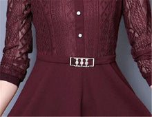 Woherb Woman Tops 2017 Lace Patchwork Blouses Long Sleeve Diamond Design Shirts Fashion Work Wear Tops Shirt Plue Size 5XL 33098
