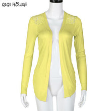 Woman Coats Knitted Floral Crochet Sweater Cardigan Casual Long Sleeve Thin Coats Abrigos De Mujer#B901