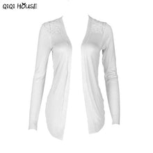 Woman Coats Knitted Floral Crochet Sweater Cardigan Casual Long Sleeve Thin Coats Abrigos De Mujer#B901