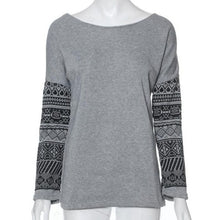 Woman Hoodies Patchwork Print Long Sleeve Autumn Pullovers Casual Loose Sweatshirts Blouse Polerones Mujer#C922