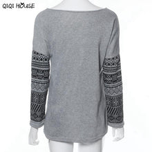 Woman Hoodies Patchwork Print Long Sleeve Autumn Pullovers Casual Loose Sweatshirts Blouse Polerones Mujer#C922