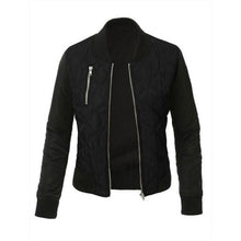 Woman Jacket Patchwork Thicken Zipper Autumn Winter Bombers Coats Colete Feminino De Inverno#C908