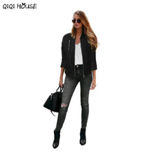Woman Jacket Patchwork Thicken Zipper Autumn Winter Bombers Coats Colete Feminino De Inverno#C908