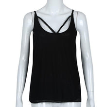 Womans Camisole 2017 Chiffon Summer Camisole Top Solid Crossed Hot Lingerie Women Camisole Caraco Femme Soie#121