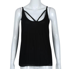 Womans Camisole 2017 Chiffon Summer Camisole Top Solid Crossed Hot Lingerie Women Camisole Caraco Femme Soie#121