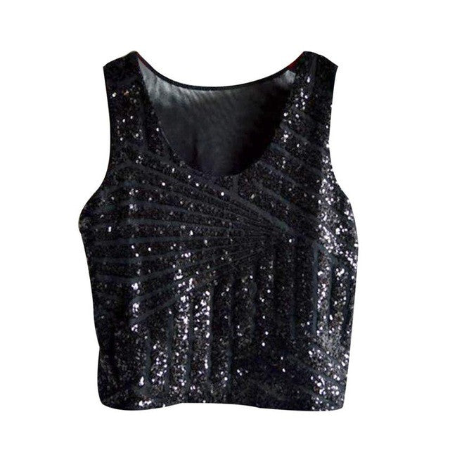 Women Blouses 2016 Summer blouse Sequins Solid Sleeveless Women Shirt Tops Blouses For Ladies ropa mujer,camisas femenina