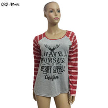 Women Blouses Plus Size 3XL Casual Loose Printing Blouse Christmas Cotton Long Sleeve Autumn Blouses Blusas Femininas#A11