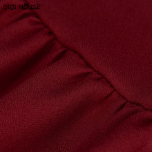 Women Blouses Red Loose Flare Sleeve Casual Tops Pullover Blouse Autumn Sweet Tops Blusas De Renda#F913