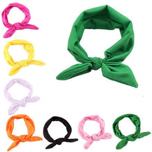 Women Bowknot Elastic Bow Hairband Turban Knotted Rabbit Hair Band Headband For Women &03