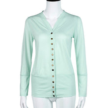Women Coats Solid Buttons Long Sleeve Basic Coats Casual Blouse Thin Free Closed Cardigan Pendientes Mujer#C928