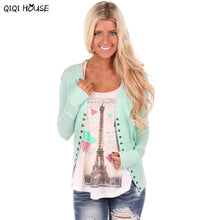 Women Coats Solid Buttons Long Sleeve Basic Coats Casual Blouse Thin Free Closed Cardigan Pendientes Mujer#C928