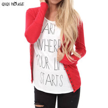 Women Coats Solid Buttons Long Sleeve Basic Coats Casual Blouse Thin Free Closed Cardigan Pendientes Mujer#C928