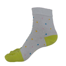 Women Cute Middle Tube S Cotton Dot Cotton Colorful Sock Five Finger Toe Socks Patchwork Novelty Socks Chinelo Feminino #564