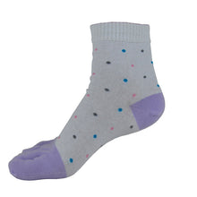Women Cute Middle Tube S Cotton Dot Cotton Colorful Sock Five Finger Toe Socks Patchwork Novelty Socks Chinelo Feminino #564