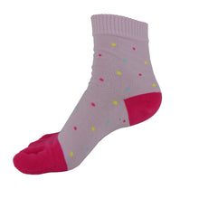 Women Cute Middle Tube S Cotton Dot Cotton Colorful Sock Five Finger Toe Socks Patchwork Novelty Socks Chinelo Feminino #564