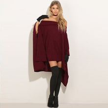 Women Dress Spring Summer 2017 Loose Batwing Sleeve Off Shoulder Slash Neck Sexy T Shirt Dress Side Split Mini Dresses Lady #23