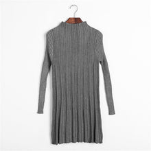 Women Fashion Autumn Winter New Sweater O-neck Knitting A-Line Plus Size Pullover Long 9 Colors Sweater 70243