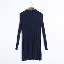 Women Fashion Autumn Winter New Sweater O-neck Knitting A-Line Plus Size Pullover Long 9 Colors Sweater 70243