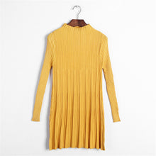 Women Fashion Autumn Winter New Sweater O-neck Knitting A-Line Plus Size Pullover Long 9 Colors Sweater 70243