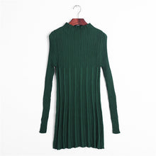 Women Fashion Autumn Winter New Sweater O-neck Knitting A-Line Plus Size Pullover Long 9 Colors Sweater 70243