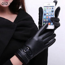 Women Gloves PU Leather Luvas De Couro Elegant Swarm Outdoor Bsaic Gloves Luva Feminina#B825