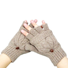 Women Gloves Wool Fingerless Sweet Cotton Wram Winter Gloves Pink Biking Gloves Guantes Mujer#B920