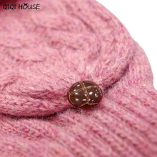 Women Gloves Wool Fingerless Sweet Cotton Wram Winter Gloves Pink Biking Gloves Guantes Mujer#B920