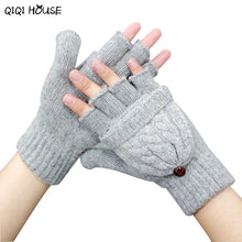 Women Gloves Wool Fingerless Sweet Cotton Wram Winter Gloves Pink Biking Gloves Guantes Mujer#B920