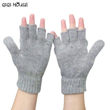 Women Gloves Wool Fingerless Sweet Cotton Wram Winter Gloves Pink Biking Gloves Guantes Mujer#B920