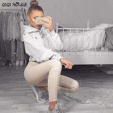 Women Hoodies Sweatshirts Gray Loose Long Sleeve Autumn Blouse Women Pullovers Basic Wear Tops Sueter Feminino#F922
