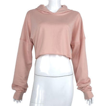 Women Hoodies Sweatshirts Pink Solid Long Sleeve Hoodie Pullovers Autumn Sweatshirt Outwear Tops Sudadera Mujer#C926