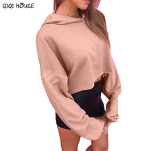 Women Hoodies Sweatshirts Pink Solid Long Sleeve Hoodie Pullovers Autumn Sweatshirt Outwear Tops Sudadera Mujer#C926