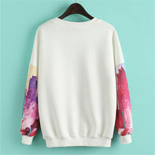Women Knit Sweater Long Sleeve O-neck Pullover Coat Personality Print Sweaters 2015 Fall Winter Top High Quality Knitwear 31878