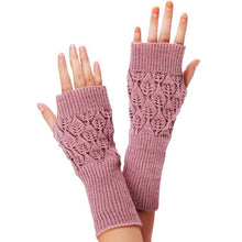 Women Knitted Fingerless Winter Gloves Soft Warm Mitten Winter Hand Arm Crochet Gloves#B811