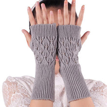 Women Knitted Fingerless Winter Gloves Soft Warm Mitten Winter Hand Arm Crochet Gloves#B811