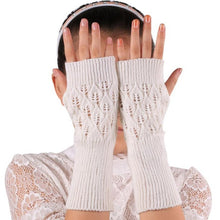 Women Knitted Fingerless Winter Gloves Soft Warm Mitten Winter Hand Arm Crochet Gloves#B811