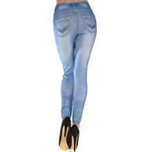 Women Ladies Pencil Pants Skinny Solid Color Denim Stretch Elastic Waist Cotton BlendSexy Pants Soft Tights #3546