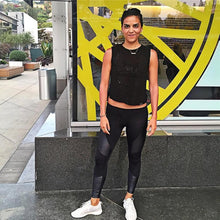 Women Leggings Workout Clothes Faux Leather Patchwork High Waist Fitness Pants Elastic Leggings Mayas Mujer#212